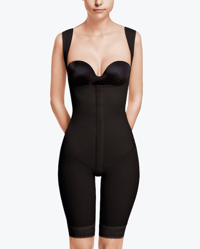 High back girdle above knee Front view