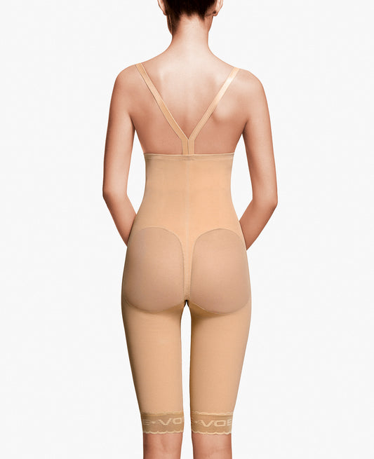 Compression Bodysuit for Fat Transfer to Buttocks | High - Waist | Above - Knee Length